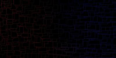 Dark Blue, Red vector layout with lines, rectangles.