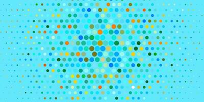 Light Blue, Yellow vector template with circles.