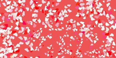 Light red vector backdrop with chaotic shapes.