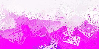 Light Purple vector background with polygonal forms.