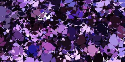 Light Purple vector pattern with polygonal shapes.