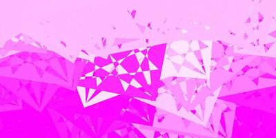 Light Purple vector background with triangles.