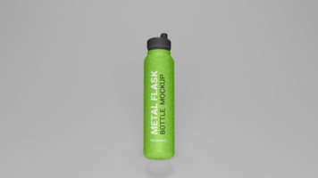 PSD flask water bottle mockup