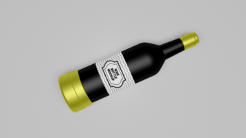 PSD wine bottle mockup