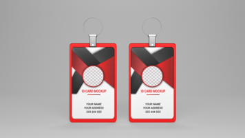 psd id card design mockup