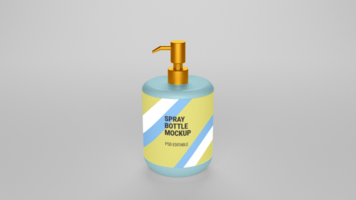 PSD spray bottle mockup