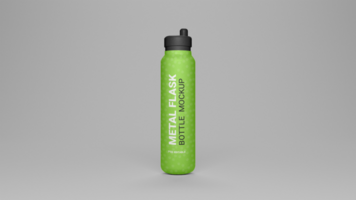 PSD flask water bottle mockup