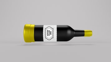 PSD wine bottle mockup