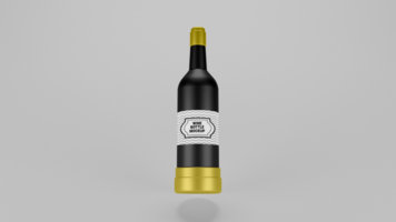 psd du vin bouteille maquette