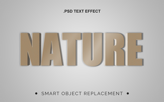 3d realistico naturale struttura testo effetto psd