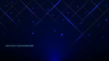 Abstract glowing strip lines with particles for modern technology concept background. Vector illustration.