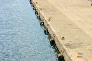 a long concrete pier photo