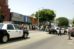 Police shut down Robertson Blvd for Paris personal appearance Paris Hilton Appearance at Kitson to Promote her Clothing Line Kitson Los Angeles CA Aug 16 2007 2007 photo