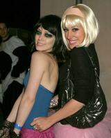 Haylie Duff Hilary Duff Halloween Mansion Party Hosted by Haylie Duff Los Angeles CA October 31 2005 photo