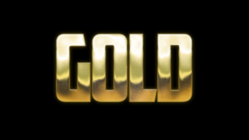 Gold 3D Text Effect Template psd