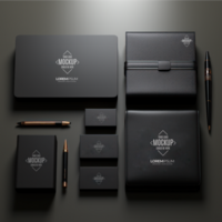 bussines stasanary mockup AI Generative psd