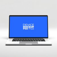 laptop mockup white background AI Generative psd