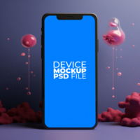 iphone xs max mockup AI Generative psd