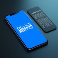 iphone xs max mockup AI Generative psd