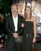 Powers Boothe and his daughter Parisse Boothe Premiere of HBOs Drama Series Rome Wadsworth Theater Westwood CA August 25 2005 photo