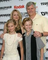 Jenna and Cayden Boyd along with their parents arrive at the Shark Boy and Lava Girl Premiere El Capitan Theater Los Angeles CA June 4 2005 photo