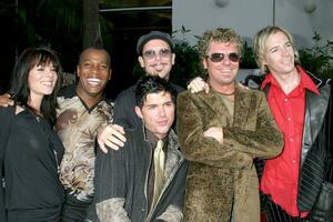 INXS and Contestants from RockStar INXS Premiere of The Skeleton Key Universal City Walk Los Angeles CA August 2 2005 photo