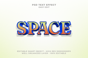 spazio testo effetto PSD
