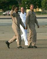 Jamie Foxx Josh Lucas World Premiere of Stealth Coronado Naval Base San Diego CA July 17 2005 photo
