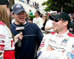 Jamie Little interviewing Nick  Drew Lachey prior to the raceToyota Long Beach Grand Prix  ProCeleb Race 2008 Long Beach  CA April 19 2008 photo