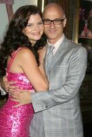 Heather Tom  Manager Michael Einfeld arriving at the Opening Night of Legally Blonde at the Pantages Theater in Hollywood CA on August 14 photo