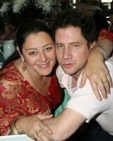 EXCLUSIVE Camryn Manheim  Jamie Kennedy at the 30th Birthday Tea for Jennifer Love Heweitt on the set of Ghost Whisperer in Burbank CA on February 19 2009  Publicist Approval Received photo