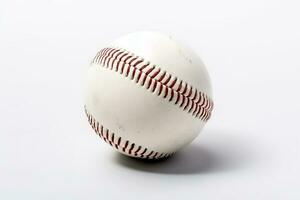 Baseball isolate on white background.Generative Ai. photo