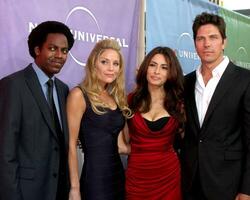 LOS ANGELES  JUL 30 Baron Vaughn Virginia Williams Sarah Shahi  Michael Trucco arrives at the 2010 NBC Summer Press Tour Party at Beverly Hilton Hotel on July 30 2010 in Beverly Hills CA photo