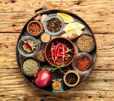 Spices and herbs photo