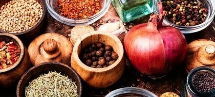 Spices and herbs photo