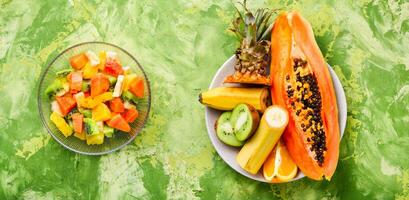 Fresh fruit salad photo