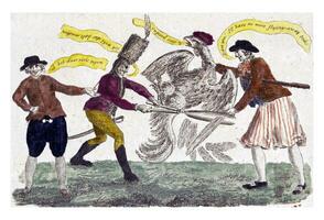 guarnición el francés gallo, 1793 foto
