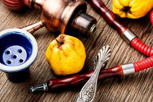 Shisha with aroma quince photo