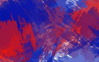 Abstract grunge texture splash paint blue and red color background vector