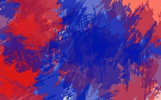 Abstract grunge texture splash paint blue and red color background vector