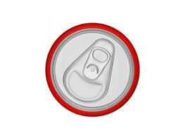 Top view of aluminium cans isolated on white background photo