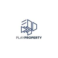 property home icon logo design, real estate vector logo design