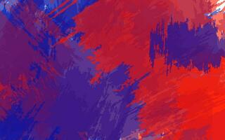 Abstract grunge texture splash paint blue and red color background vector