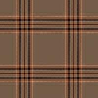 Plaid seamless pattern. Check fabric texture. Vector textile print.