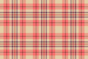 Textile texture fabric of seamless background tartan with a check plaid pattern vector. vector