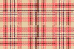 Textile texture fabric of seamless background tartan with a check plaid pattern vector. vector