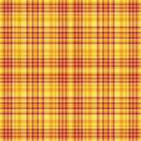 Check vector texture of plaid fabric seamless with a tartan pattern background textile.