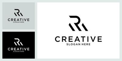 RM or MR initial letter logo design vector. vector