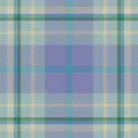 Plaid check pattern. Seamless fabric texture. Tartan textile print. vector