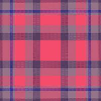 Plaid check pattern. Seamless fabric texture. Tartan textile print. vector